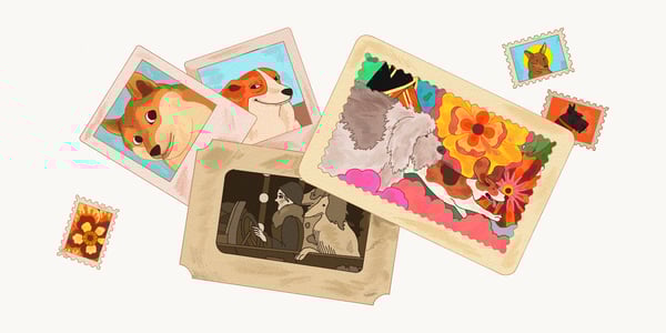An illustration collage.