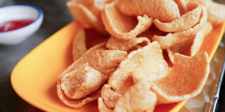 close up image of prawn crackers